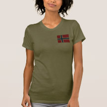 Norwegen-Flagge und Karten-T-Shirt