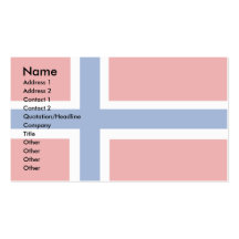 Norwegen-Flagge Visitenkarten