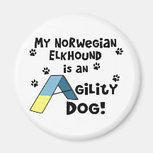 Norweger Elkhound Agility-Hund Magnete