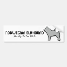 Norweger Elkhound Autoaufkleber