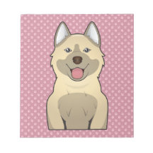 Norweger Elkhound Cartoon Schmierblock