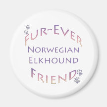 Norweger Elkhound Furever Kühlschrankmagnet