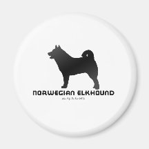 Norweger Elkhound Kühlschrankmagnet
