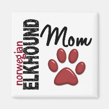 Norweger Elkhound Mamma 2 Kühlschrankmagnete