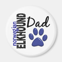 Norweger Elkhound Vati 2 Kühlschrankmagnet