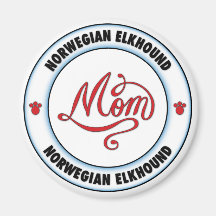 NORWEGISCHE ELKHOUND Mamma Magnete