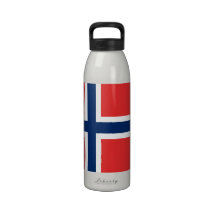 Norwegische Flagge Wiederverwendbare Wasserflaschen