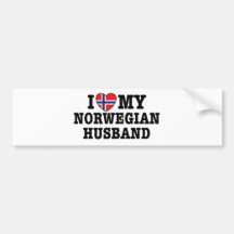 Norwegischer Ehemann Autosticker
