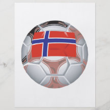 Norwegischer Fußball Personalisierte Flyer