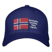 Norwegischer trinkender Team-Kapitän Besticktes Cap