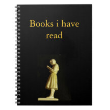 Notebook for books you have read. anteckningsböcker