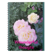 Notebook for Wounderful Thougts Spiral Anteckningsböcker