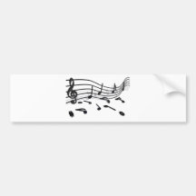 Noten, Musik Auto Aufkleber