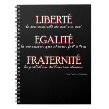 Notizbuch: Liberté, Egalité, Fraternité