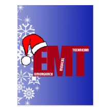 NOTmedizinischer TECHNIKER WEIHNACHTENsankt EMT Postkarte