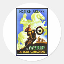 Notre Armee Runder Sticker