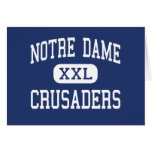 Notre Dame - Kreuzfahrer - hoch - Easton Grußkarten