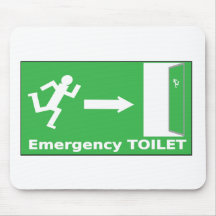 Nottoiletten-Mäusematte Mousepad