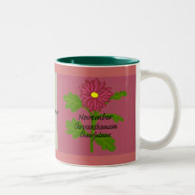 November-Chrysantheme-Fröhlichkeits-Becher Haferl
