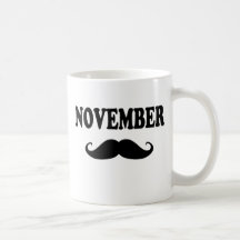 November-Schnurrbart!!! Tee Tassen
