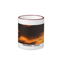 November-Sonnenuntergang Haferl