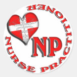 NP-KREISlogo-KRANKENSCHWESTER-PRAKTIKER Runder Sticker
