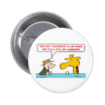 nüchterne Giraffe Button
