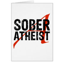 Nüchterner Atheist Grußkarten