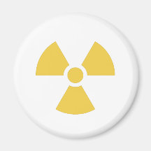 Nukleares Symbolgelb Kühlschrankmagnet