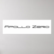 Nullplakat Apollo, weiß