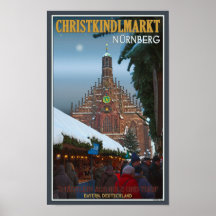 Nürnberg Frauenkirche u. Christkindlmarkt Plakatdrucke