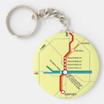 Nützliche Atlanta-Untergrundbahn-Karte Schlüsselband
