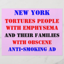 NY Emphysem-Anzeige Flyers