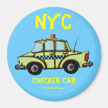 NYC, cooler Magnet des Schachbrettfahrerhauses Kühlschrankmagnete