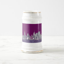 NYC mit lila Flieder Tassen