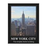NYC Skyline-Reich-Staats-Gebäude, Welthandel 1C Gespannter Galerie Druck