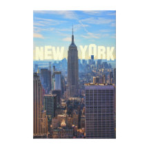 NYC Skyline-Reich-Staats-Gebäude, Welthandel 2C Leinwanddruck