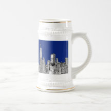 NYC Tinten-Königsblau Tassen