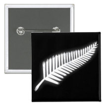 NZ silberner Farn-nationales Emblem-patriotischer  Buttons
