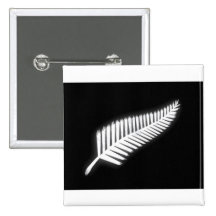 NZ silberner Farn-nationales Emblem-patriotischer  Buttons