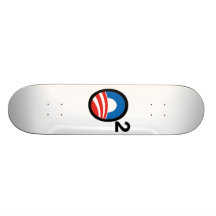 O quadrierte Obamas an zweiter Stelle Ausdruck Individuelle Skateboarddecks