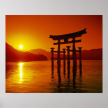 O-Torii Tor, Itsukushima Schrein, Miyajima, Plakatdruck