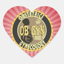 OB/GYN ABZEICHEN-WEIBLICHER DOKTOR LOGO AUFKLEBER