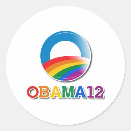 Obama 12 - runder aufkleber