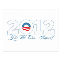 Obama 2012 postkarte