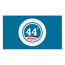 Obama - 44 quadriert visitenkarte
