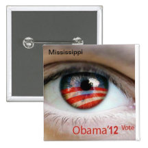 Obama-Auge Anstecknadel