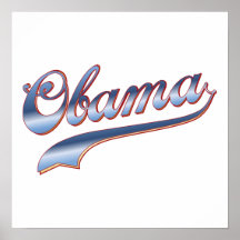 Obama-Baseball-Artswoosh-T-Shirts-Geschenke Poster