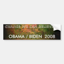 OBAMA/BIDEN 2008 AUTOAUFKLEBER