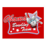 Obama-Bowlings-Team Postkarten